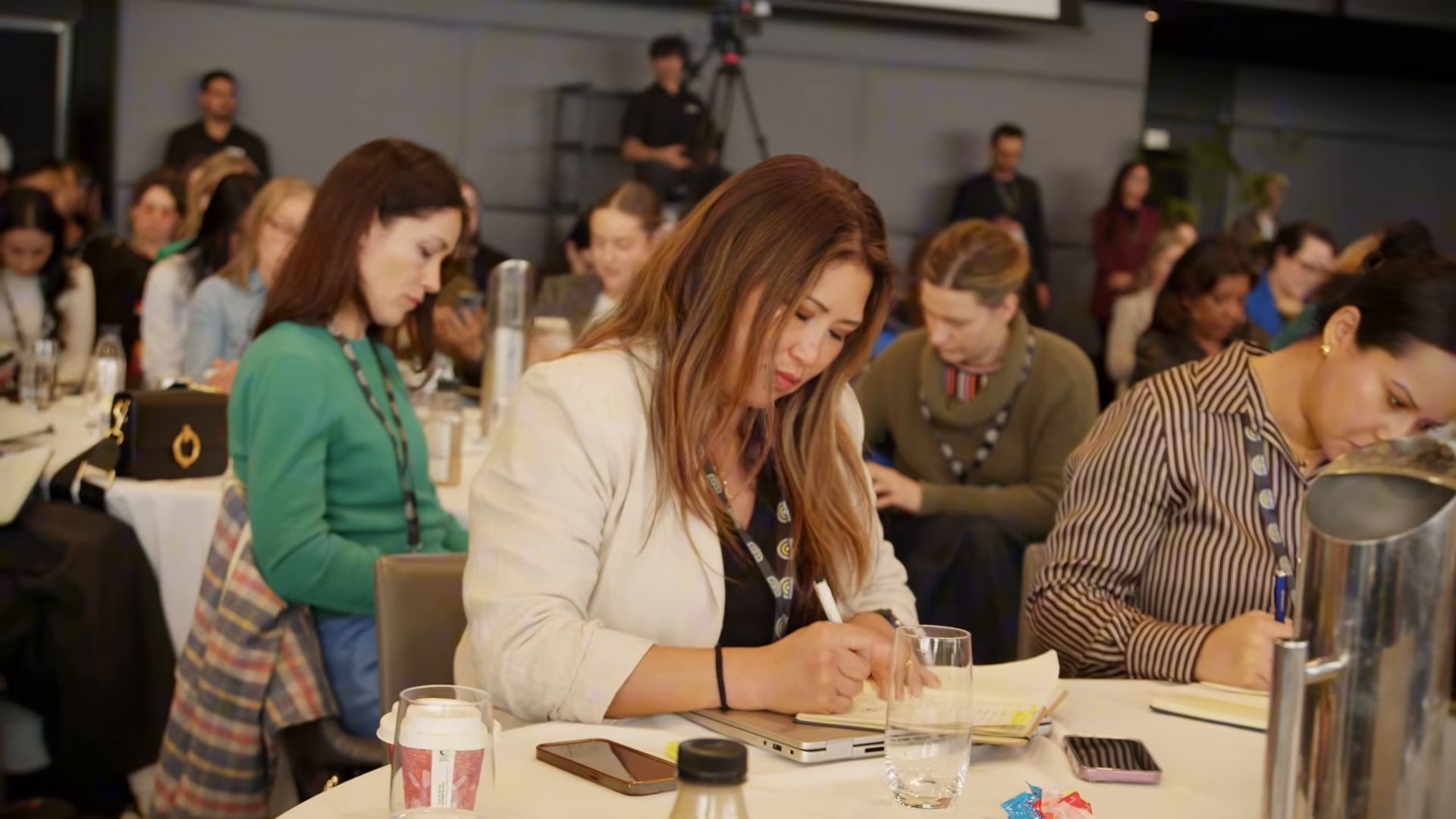 Attendees at a State of Social '26 workshop table